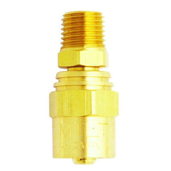 Milton Industries Reusable Hose End, 1/4" x 1/2" 615-8